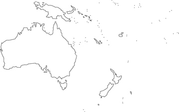 エリア別地図 オセアニア全域 地図 の画像素材 世界の地図 地図 衛星写真の地図素材ならイメージナビ