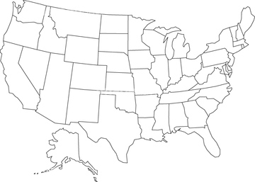 エリア別地図 アメリカ全域 地図 の画像素材 世界の地図