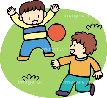 子ども 遊び ボール遊び イラスト の画像素材 人物 イラスト Cgのイラスト素材ならイメージナビ