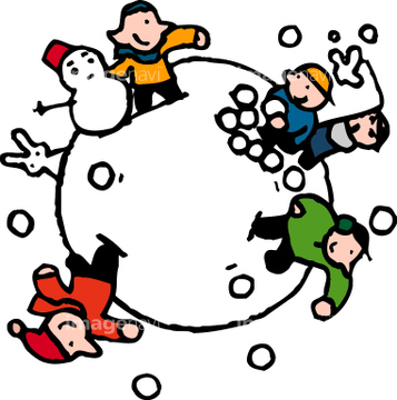 イラスト 雪遊び の画像素材 季節 イベント イラスト Cgのイラスト素材ならイメージナビ
