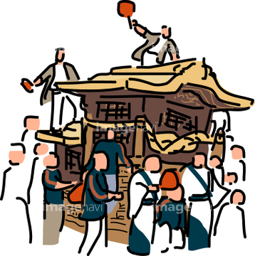 大阪 イラスト 岸和田だんじり祭 の画像素材 季節 イベント イラスト Cgのイラスト素材ならイメージナビ