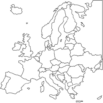 地図 衛星写真 世界の地図 ヨーロッパ の画像素材 地図素材ならイメージナビ