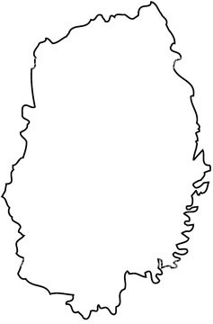 岩手県の白地図 の画像素材 地図素材ならイメージナビ