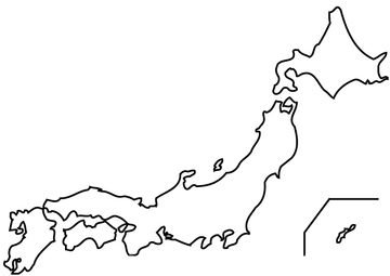 地図 衛星写真 日本の地図 日本全図 の画像素材 地図素材ならイメージナビ