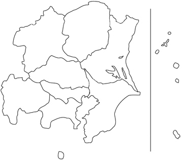 関東甲信越の白地図 の画像素材 40109637 地図素材ならイメージナビ