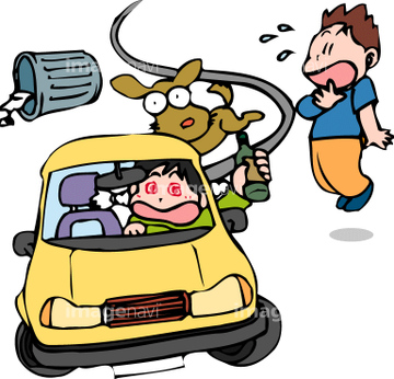 運転 危険運転 イラスト の画像素材 サービス業 産業 環境問題のイラスト素材ならイメージナビ