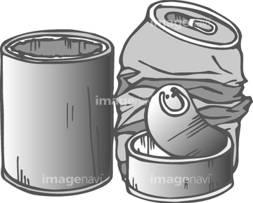 空き缶 イラスト の画像素材 エネルギー エコロジーのイラスト素材ならイメージナビ