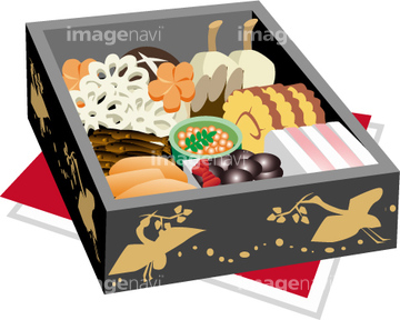 フードイメージ イラスト 和食 おせち料理 イラスト の画像素材 食べ物 飲み物 イラスト Cgのイラスト素材ならイメージナビ
