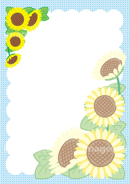 手紙 便箋 はがき 夏 の画像素材 花 植物 イラスト Cgの写真素材ならイメージナビ
