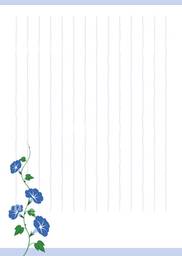 手紙 便箋 はがき 罫線 の画像素材 花 植物 イラスト Cgの写真素材ならイメージナビ