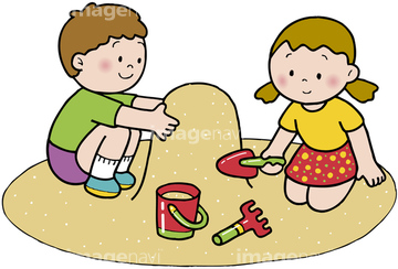 子ども 遊び 砂遊び イラスト の画像素材 季節 イベント イラスト Cgのイラスト素材ならイメージナビ