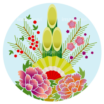 門松 の画像素材 花 植物 イラスト Cgの写真素材ならイメージナビ