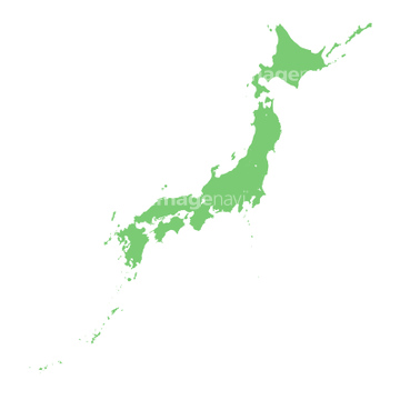 地図 日本列島 シンプル の画像素材 ライフスタイル イラスト Cgの地図素材ならイメージナビ