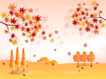 季節のイラスト 秋の風景 綺麗 イラスト の画像素材 花 植物 イラスト Cgのイラスト素材ならイメージナビ