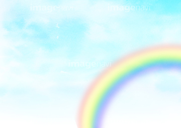 イラスト Cg 自然 風景 虹 の画像素材 イラスト素材なら