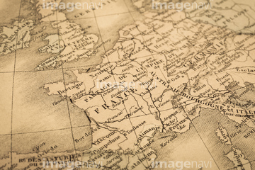 世界地図 古地図 レトロ の画像素材 交通イメージ 乗り物 交通の地図素材ならイメージナビ