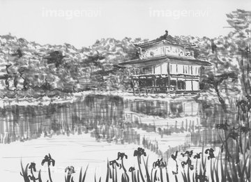 Rf 金閣寺 の画像素材 自然 風景 イラスト Cgの写真素材ならイメージナビ