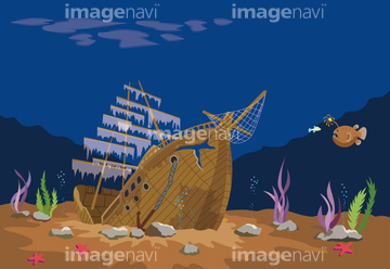 船 イラスト 沈没船 の画像素材 ビジネス イラスト Cgのイラスト素材ならイメージナビ