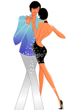 イラスト Cg 人物 2人 踊る の画像素材 イラスト素材ならイメージナビ