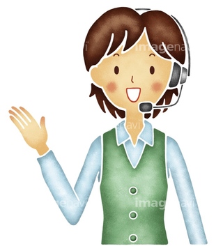 コールセンター イラスト の画像素材 デザインパーツ イラスト Cgのイラスト素材ならイメージナビ