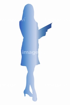 秘書 シルエット の画像素材 ビジネスパーソン ビジネスの写真素材ならイメージナビ