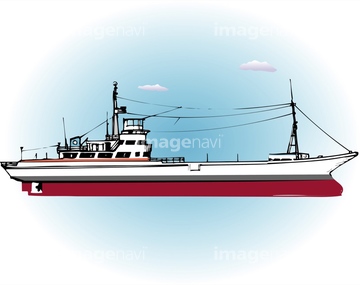 船 イラスト 漁船 の画像素材 生産業 製造業 産業 環境問題のイラスト素材ならイメージナビ