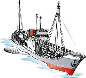 船 イラスト 漁船 捕鯨船 の画像素材 ビジネス イラスト Cgのイラスト素材ならイメージナビ