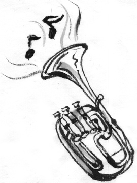 金管楽器 チューバ ユーフォニアム の画像素材 テーマ イラスト Cgの写真素材ならイメージナビ
