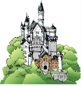 ノイシュヴァンシュタイン城 の画像素材 公園 文化財 町並 建築の写真素材ならイメージナビ