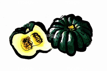 食べ物のイラスト 野菜 夏野菜 水墨画 緑黄色野菜 の画像素材 食べ物 飲み物 イラスト Cgのイラスト素材ならイメージナビ