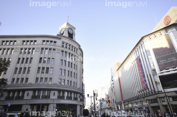 銀座三越 時計台 の画像素材 都会 町並 建築の写真素材ならイメージナビ