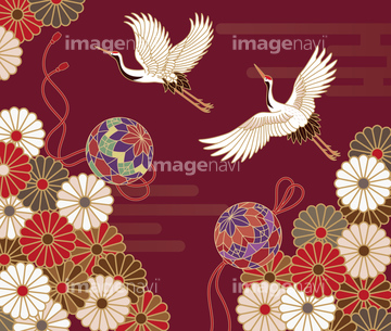 年賀状特集 定番年賀状素材花鳥風月 の画像素材 バックグラウンド イラスト Cgの写真素材ならイメージナビ