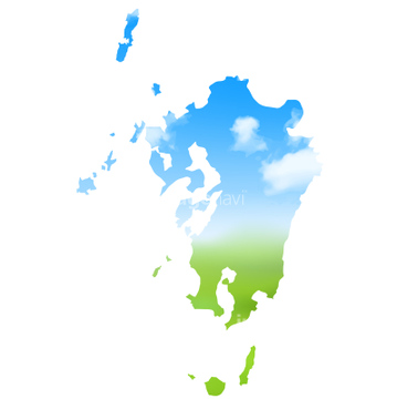 九州地図 の画像素材 ライフスタイル イラスト Cgの地図素材ならイメージナビ