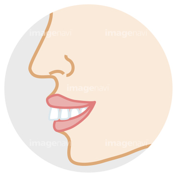 イラスト Cg 人物 女性 顔 横顔 口 の画像素材 イラスト素材ならイメージナビ