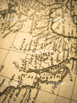 古地図 アメリカ合衆国 カリフォルニア州 の画像素材 ビジネスイメージ ビジネスの地図素材ならイメージナビ