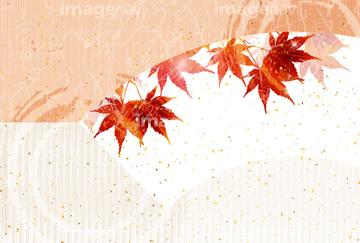 紅葉 和柄 秋 赤色 円形 の画像素材 季節 イベント イラスト Cgの写真素材ならイメージナビ