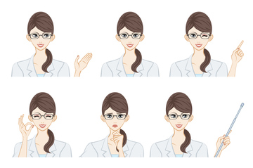 店員 美容部員 イラスト の画像素材 ライフスタイル イラスト Cgのイラスト素材ならイメージナビ