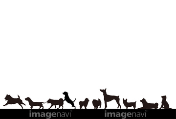 犬 シルエット チワワ の画像素材 生き物 イラスト Cgの写真素材ならイメージナビ