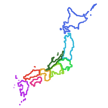 アイコン マップ 日本地図 枠状 の画像素材 テーマ イラスト Cgの地図素材ならイメージナビ
