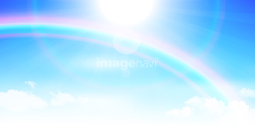 虹と空 の画像素材 季節 イベント イラスト Cgの写真素材ならイメージナビ