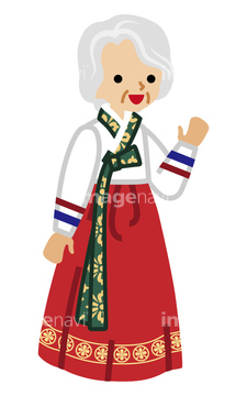 おばあちゃん イラスト 外国人 韓国人 の画像素材 人物 イラスト Cgのイラスト素材ならイメージナビ