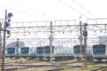 車両基地 蒲田電車区 の画像素材 鉄道 乗り物 交通の写真素材ならイメージナビ