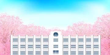 校舎 桜の木 イラスト の画像素材 ライフスタイル イラスト Cgのイラスト素材ならイメージナビ