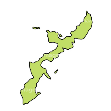 ベスト 沖縄 地図 イラスト かわいい