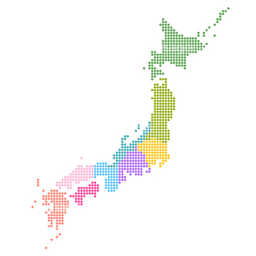アイコン マップ 日本地図 図形 の画像素材 季節 イベント イラスト Cgの地図素材ならイメージナビ