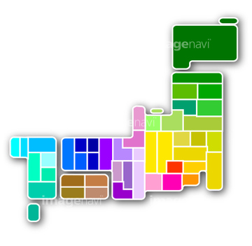 アイコン マップ 日本地図 カラフル の画像素材 デザインパーツ イラスト Cgの地図素材ならイメージナビ