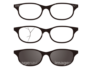 メガネ サングラス 老眼鏡 の画像素材 ライフスタイル イラスト Cgの写真素材ならイメージナビ