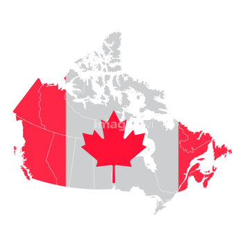 カナダ国旗 国旗 イラスト の画像素材 デザインパーツ イラスト Cgのイラスト素材ならイメージナビ