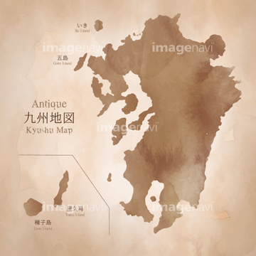 九州地図 の画像素材 ライフスタイル イラスト Cgの地図素材ならイメージナビ