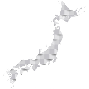 アイコン マップ 日本地図 立体 の画像素材 デザインパーツ